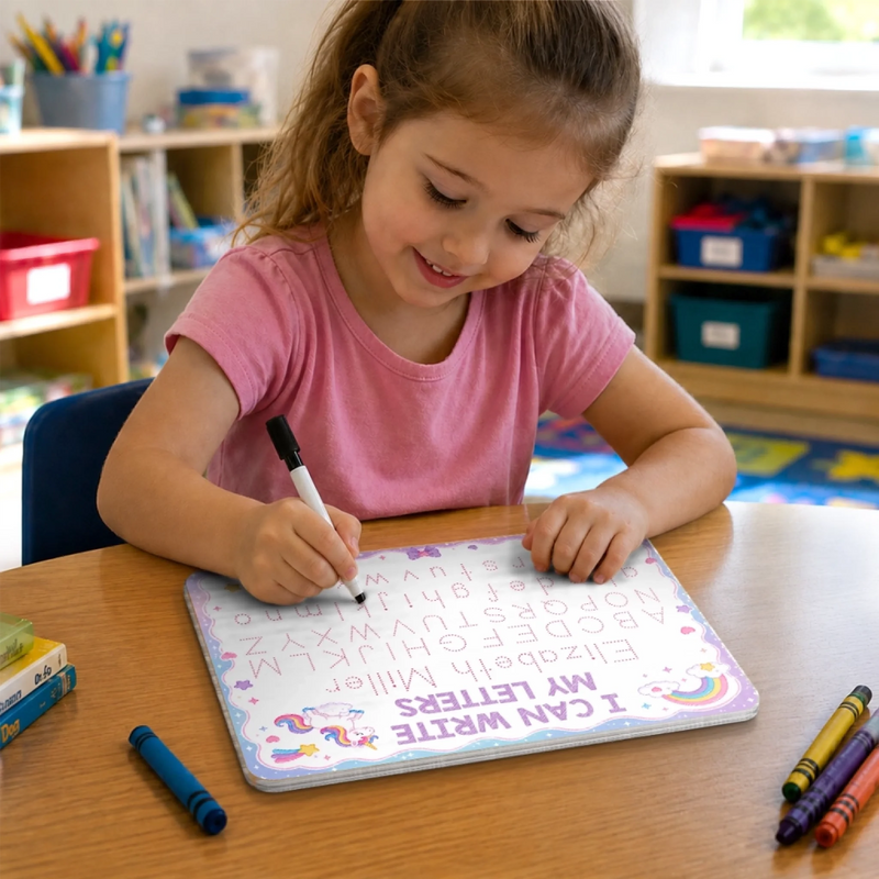 Custom Kids Acrylic Tracing Board - Personalized Back To School Gifts For Kids - Back To School Ready