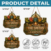 Custom Wood Sign - Personalized Birthday Camping Gifts For Campers, Mom, Dad, Brother, Sister, Kids - Family Adventures