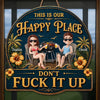 Custom Wood Sign - Personalized Summer Vacation And Travel Gifts For Husband And Wife, Him And Her - Keeping Our Peace Together