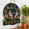 Custom Wood Sign - Personalized Summer Vacation And Travel Gifts For Husband And Wife, Him And Her - Keeping Our Peace Together