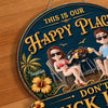 Custom Wood Sign - Personalized Summer Vacation And Travel Gifts For Husband And Wife, Him And Her - Keeping Our Peace Together