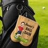 Custom Photo Flannel Golf Ball Bag Sack - Personalized Birthday Gifts For Golf Lovers, Sports Fans, Sports Lovers - Best Sack On The Green