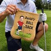 Custom Photo Flannel Golf Ball Bag Sack - Personalized Birthday Gifts For Golf Lovers, Sports Fans, Sports Lovers - Best Sack On The Green