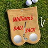 Custom Flannel Golf Ball Bag Sack - Personalized Birthday Gifts For Golf Lovers, Sports Fans, Sports Lovers - King Of The Golf Course