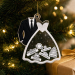 Custom Name Wedding Gifts for Couples - Personalized Shaker Ornament