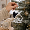 Custom 3 Layers Shaker Ornament - Personalized Anniversary Christmas Wedding Gifts For Husband And Wife, Him And Her - Making Memories Together