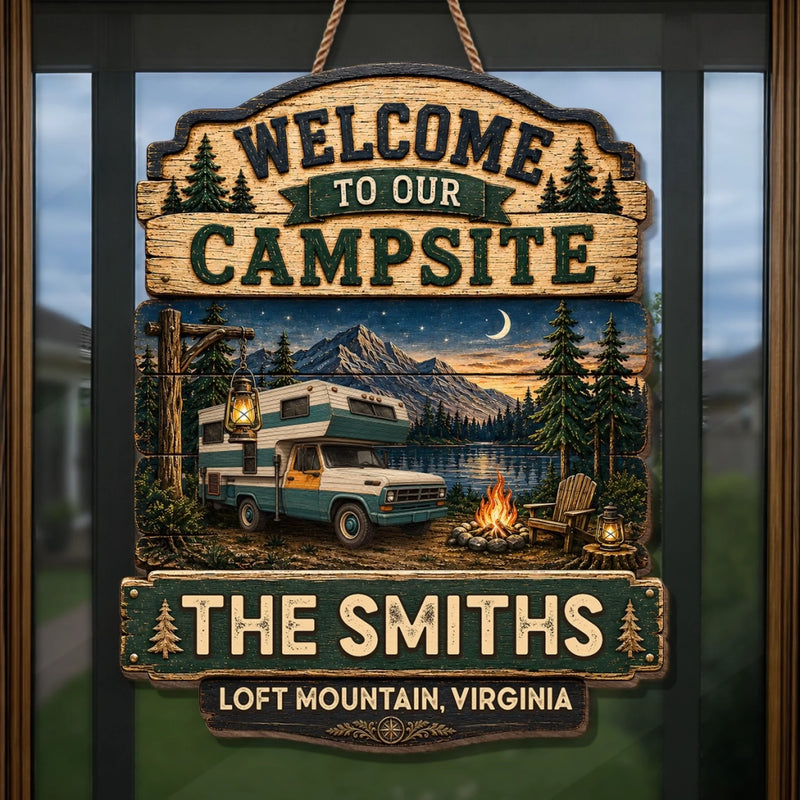Custom Wood Sign - Personalized Birthday Camping Gifts For Campers, Mom, Dad, Brother, Sister, Kids - Rustic Charm, Endless Memories
