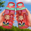 Custom 16oz Plastic Kids Water Bottle - Personalized Back To School Gifts For Kids - Kids Blossom With Every Drink