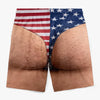 Custom Funny Patriotic Men Swim Trunks - Personalized Summer Vacation And Travel Gifts For Men - Freedom And Chill