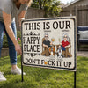 Custom Home Decor Metal Sign - Personalized Summer Vacation And Travel Gifts For Husband And Wife, Him And Her, Dog Cat Lovers, Dog Dad And Mom - Together We Belong