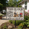 Custom Home Decor Metal Sign - Personalized Summer Vacation And Travel Gifts For Husband And Wife, Him And Her, Dog Cat Lovers, Dog Dad And Mom - Together We Belong