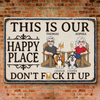 Custom Home Decor Metal Sign - Personalized Summer Vacation And Travel Gifts For Husband And Wife, Him And Her, Dog Cat Lovers, Dog Dad And Mom - Together We Belong