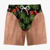 Custom Funny Men Swim Trunks - Personalized Summer Vacation And Travel Gifts For Men - Looking Good Naturally