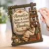 Custom 2-Layered Wooden Plaque - Personalized Bookish Gifts For Book Lovers, Bookworms, Readers - Books Bring Joy