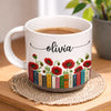 Custom Pottery Mug - Personalized Bookish Gifts For Book Lovers, Bookworms, Readers - Books Bloom The Soul