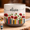 Custom Pottery Mug - Personalized Bookish Gifts For Book Lovers, Bookworms, Readers - Books Bloom The Soul