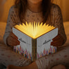 Custom Foldable LED Magic Book Lamp - Personalized Bookish Gifts For Book Lovers, Bookworms, Readers - Bloom & Read