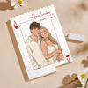 Custom Photo Building Brick Blocks - Personalized Anniversary Wedding Gifts For Husband And Wife, Him And Her - Hit The Love Jackpot