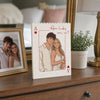 Custom Photo Building Brick Blocks - Personalized Anniversary Wedding Gifts For Husband And Wife, Him And Her - Hit The Love Jackpot
