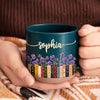 Custom Pottery Mug - Personalized Bookish Gifts For Book Lovers, Bookworms, Readers - Where Stories Bloom