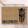 Custom Photo Home Decor Decorative Mat - Personalized Birthday Gifts For Cat Lovers, Cat Mom And Dad - Giddy Up, Kitty Up
