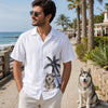 Custom Photo Unisex Tropical Hawaiian Aloha Shirt - Personalized Summer Vacation And Travel Gifts For Dog Cat Lovers, Dog Dad And Mom, Cat Owners - Paradise Is Here