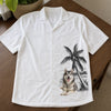 Custom Photo Unisex Tropical Hawaiian Aloha Shirt - Personalized Summer Vacation And Travel Gifts For Dog Cat Lovers, Dog Dad And Mom, Cat Owners - Paradise Is Here