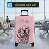 Custom Photo Luggage Cover - Personalized Summer Vacation And Travel Gifts For Dog Cat Lovers, Dog Dad And Mom, Cat Owners - My Favorite Travel Partner