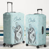 Custom Photo Luggage Cover - Personalized Summer Vacation And Travel Gifts For Dog Cat Lovers, Dog Dad And Mom, Cat Owners - My Favorite Travel Partner
