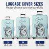 Custom Photo Luggage Cover - Personalized Summer Vacation And Travel Gifts For Dog Cat Lovers, Dog Dad And Mom, Cat Owners - My Favorite Travel Partner