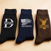 Custom Embroidered Socks - Personalized Groomsmen Proposal Wedding Gifts For Him, Son, Groomsmen - Suit Up Boys