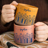 Custom Pottery Mug - Personalized Bookish Gifts For Book Lovers, Bookworms, Readers - Peace Love Books