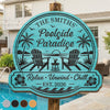 Custom Poolside Wood Sign - Personalized Summer Vacation And Travel Gifts For Mom, Dad, Brother, Sister, Kids - Making Splash Memories