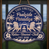 Custom Poolside Wood Sign - Personalized Summer Vacation And Travel Gifts For Mom, Dad, Brother, Sister, Kids - Making Splash Memories