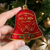 Custom Acrylic Ornament - Personalized Anniversary Christmas Wedding Gifts For Husband And Wife, Him And Her - Together Under The Christmas Bells