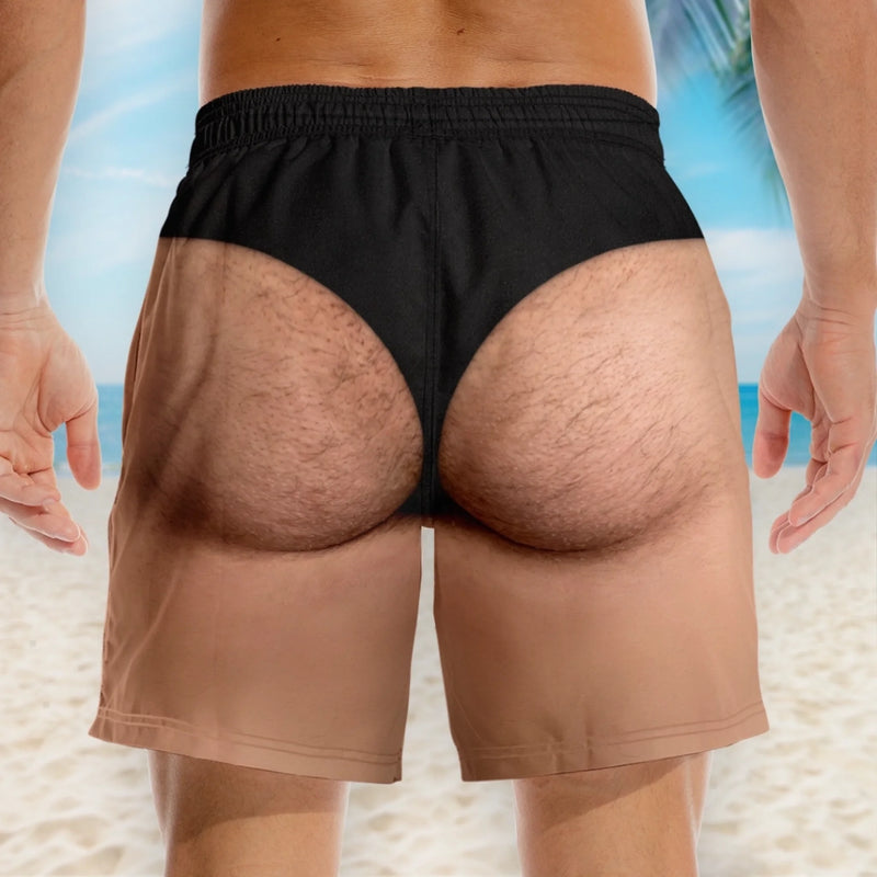 Custom Funny Men Swim Trunks - Personalized Summer Vacation And Travel Gifts For Men - Almost Perfect