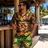 Custom Funny Unisex Tropical Hawaiian Aloha Shirt - Personalized Summer Vacation And Travel Gifts For Men - Aloha Trouble
