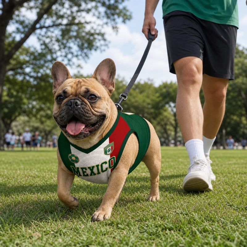 Custom Mexico World Football Pet Jersey - Personalized Birthday Gifts For Football Dog Cat Lovers, Dog Dad And Mom, Cat Owners - Mexico’s Number One Furry Fan