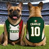Custom Mexico World Football Pet Jersey - Personalized Birthday Gifts For Football Dog Cat Lovers, Dog Dad And Mom, Cat Owners - Mexico’s Number One Furry Fan