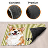 Custom Photo Home Decor Decorative Mat - Gifts For Dog Cat Lovers, Dog Dad And Mom, Cat Owners - The Paws Welcome You
