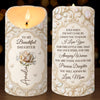Custom LED Candle - Personalized Birthday Gifts For Daughter - A Daughter’s Love Never Fades
