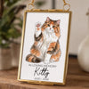 Custom Photo Frame Ornament - Personalized Pet Memorial Sympathy Gifts For Dogs, Cats - Forever Loved Forever Missed