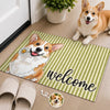 Custom Photo Home Decor Decorative Mat - Gifts For Dog Cat Lovers, Dog Dad And Mom, Cat Owners - The Paws Welcome You