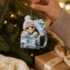 Custom Acrylic Ornament - Personalized Christmas Baby Shower, Gender Reveal Gifts For New Moms, New Dads, New Parents - Our Little Bundle's First Holiday Season