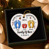 Custom Ceramic Ornament - Personalized Christmas Birthday Gifts For Mom, Dad, Kids - Together We Are Stronger