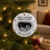 Custom Photo Ceramic Ornament - Personalized Christmas Baby Shower, Gender Reveal Gifts For New Moms, New Dads, New Parents - A Little Elf Arriving Soon