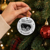 Custom Photo Ceramic Ornament - Personalized Christmas Baby Shower, Gender Reveal Gifts For New Moms, New Dads, New Parents - A Little Elf Arriving Soon