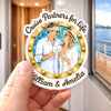 Custom Photo Cruise Ship Door Magnet - Personalized Summer Vacation And Travel Gifts For Husband And Wife, Him And Her, Cruise Lovers - Our Cabin, Our Happy Place