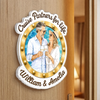 Custom Photo Cruise Ship Door Magnet - Personalized Summer Vacation And Travel Gifts For Husband And Wife, Him And Her, Cruise Lovers - Our Cabin, Our Happy Place
