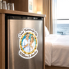 Custom Photo Cruise Ship Door Magnet - Personalized Summer Vacation And Travel Gifts For Husband And Wife, Him And Her, Cruise Lovers - Our Cabin, Our Happy Place